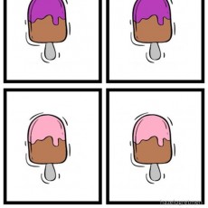 Dondurma Figürleri: Purple ve Pink İki Farklı Dondurma Çizimi
