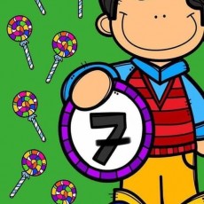 Eğlenceli Rakamlar ve Şekerler: 7 Sayısı ile Sayma Öğrenme Materyali