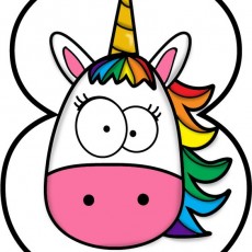 Renkli Tekhornlu At (Unicorn) Sayısı 8