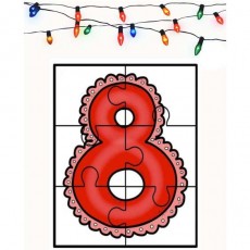 Eğitici Puzzle: 8 Rakamı ve Renkli Işıklar