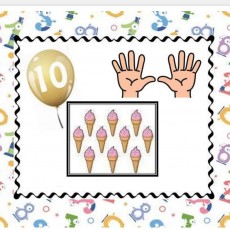 Eğlenceli Sayılar ve Dondurma Öğrenimi: 10 (On) Dondurma Külahı ile 10 Parmak