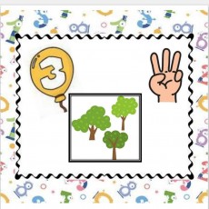 3 Balloon Tree Counting Activity (3 Ağaç Sayma Etkinliği)