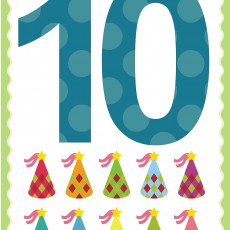 10 Sayısı ve Eğlenceli Parti Şapkaları ile Sayma Etkinliği