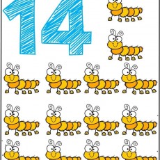Rakam ve Hayvanlar: 14 Sarı Tırtıl