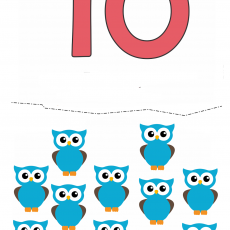 10 Oyuğun Sayısı: Temel Matematik Öğrenimi için Görsel Eğitim Materyali