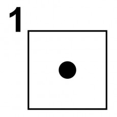 Geometrik Şekiller: 1 (Bir) Kare İçinde Nokta