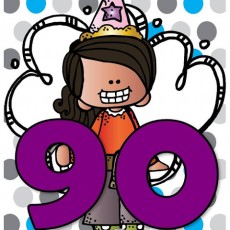 Çocuk Karikatürü ile 90 Sayısı - Partik Bıyık Temalı Eğlenceli Sayılar