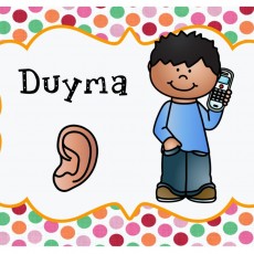 Duyma Konusu: Çocuk Telefonla Konuşuyor ve Kulak İkonu