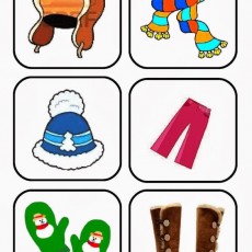 Kış Kıyafetleri İkonları: 1. Kafa Koruyucu Şapka, 2. Renkli Şal, 3. Mavi Kış Şapkası, 4. Pembe Pantolon, 5. Kar Erkekleri ile Eldiven, 6. Kahverengi Botlar | Kış Modası | Kıyafet Sını