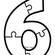 Puzzle Number 6 (Altı) - Eğitim Materyali