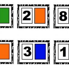 Rakamlar ve Renkler Eğitimi: 8 (Sekiz), 2 (İki), 6 (Altı), 3 (Üç), 1 (Bir) - Yeşil, Turuncu, Mavi Kutu Kombinasyonu