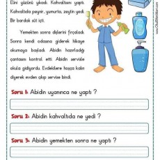 Abidin'in Günlük Aktiviteleri ve Alışkanlıkları - Eğitim Materyali