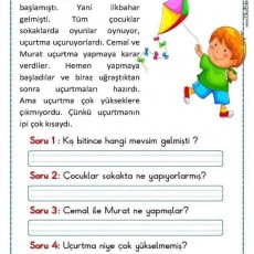 UÇURTMA - İlkbahar ve Uçurtma Yapma Etkinliği