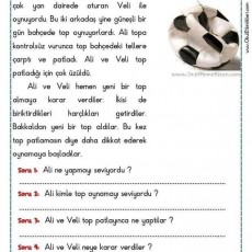 Patlayan Top - Eğitim Materyali: Ali ve Veli'nin Top Oynama Hikayesi