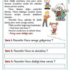 Parayı Veren Düdüğü Çalar - Eğlenceli Hikaye ve Soru Cevap Aktivitesi