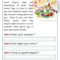 Duygu ve Serap: Arkadaşlık ve Doğum Günü Partisi Etkinliği
