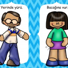 Çocukların Vücut Hareketleri ve Etkileşimleri: Bacağına Vur ve Yerinde Yürü