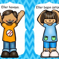 Ellerin Pozisyonları: Baş Üstü ve Havada Eğitsel Materyal