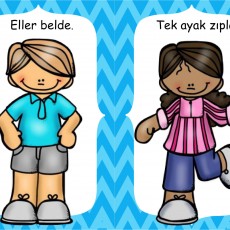Çocuklar ve Hareketler: Tek Ayak Zıpla ve Eller Belde