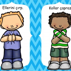Çocukların Kollarını Çapraz ve Ellerini Çırpma Hareketleri Eğitimi