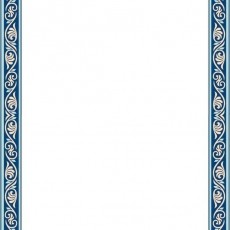 Dekoratif Mavi Çerçeve Tasarımı - Boş Alanlı Grafik Şablonu