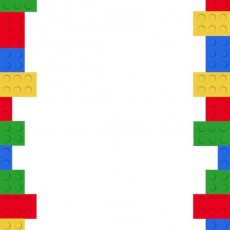 Renkli LEGO Yapı Blokları Çerçevesi