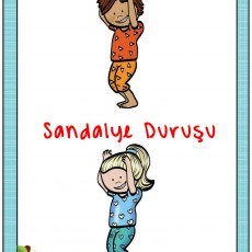 Sandalye Durusu Çocuk Egzersiz Hartası