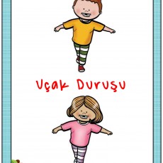 Uçak Duruşu: İki Çocuk Çizimi - Eğlenceli Aktiviteler