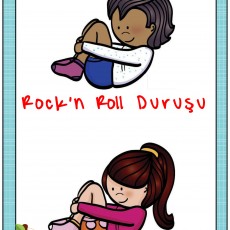 Rock'n Roll Duruşu Eğitimi - İki Çocuk Figürü