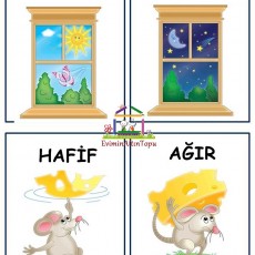 Gündüz ve Gece ile Ağırlık Kavramları - Hafif ve Ağır
