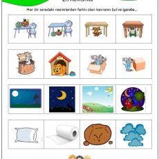 Zıt Kavramlar Eğitici Materyali