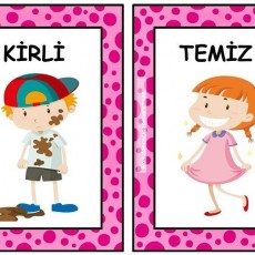 Çocuklar İçin Temizlik Kavramları: TEMİZ ve KİRLİ