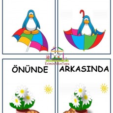 Öğrenme Materyali: Dışında, İçinde, Önünde, Arkasında - Hayvanlar ve Objeler ile Konum Kavramlarını Öğretme