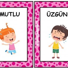 Duygular: Üzgün ve Mutlu - Eğitim Materyali