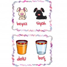 Beyaz ve Siyah Köpekler, Dolu ve Boş Bardaklar - Renkler ve Kavramlar Eğitimi