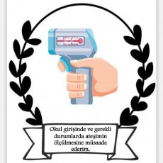 Ateş Ölçüm Cihazı Kullanım Talimatı - Okul Girişinde Ateş Kontrolü