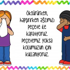 Dikkatli Öksürme ve Hapşırma Davranışları Eğitimi
