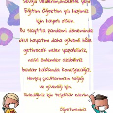 Pandemi Döneminde Okul Güvenliği Eğitimi için Bilgilendirme Sunumu 2023
