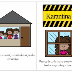 Karantina Eğitim Materyali: Sosyal İzolasyon ve Evden Çıkma Kuralları