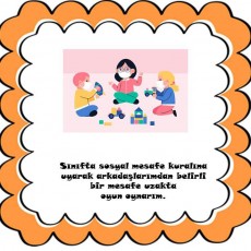 Sosyal Mesafe Kuralı ile Uygulamalı Oyun Öğrenimi ve Eğitsel Materyal