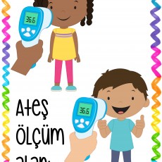Ateş Ölçüm Alanı - 36.6 °C - Çocuk Sağlığı ve Sıcaklık Ölçümü Görseli