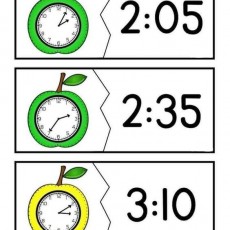 Saat Okuma Eğitim Materyali: 2:05, 2:35, 3:10