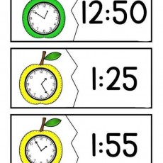 Saat Okuma: 12:50 (On İki Elli), 1:25 (Bir Yirmi Beş), 1:55 (Bir Elli Beş) - Eğitici Saat Göstergeleri