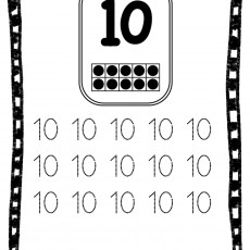 10 Sayısını Öğrenme Etkinliği - 10 Rakamı ve Dizi Çalışması