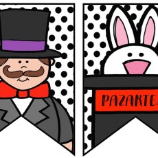 Pazartesi Konseptli Masal Şapkası ve Tavşanı - Eğlenceli Öğrenme Materyali