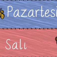 Günler: Pazartesi ve Salı Öğrenimi
