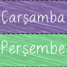 Gün İsimleri Eğitimi: Çarşamba ve Perşembe Yazımı