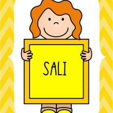 Çocuk Figürü ile Hafta Günü: SALI (2 - İki)