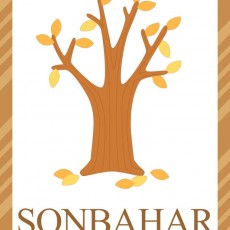 Sonbahar Teması ile Ağaç ve Düşen Yapraklar