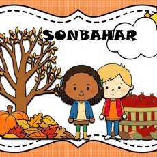 Sonbahar Temalı Eğitim Materyali: Çocuklar, Ağaç ve Mevsimsel Unsurlar